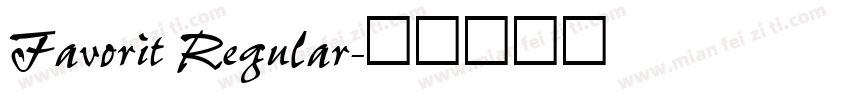 Favorit Regular字体转换
